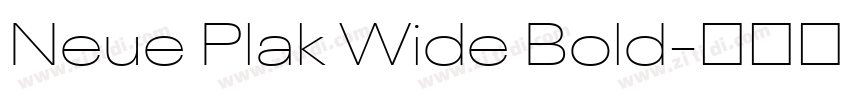 Neue Plak Wide Bold字体转换 Neue Plak Wide Bold字体转换